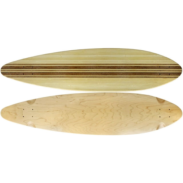 Moose Longboard 9.5 Pouces x 41 Pouces Bambou Premium Deck avec Grain