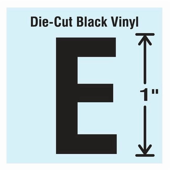 Stranco Die Cut Letter Label, E, 10 Cards,PK10 DBV-1-E-10