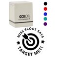 thumbnail image 1 of Printtoo Personalized Teachers Stamp Target Met! Teachers Name Self-Inking Rubber Stamp Achievement Message For Students Classroom & Homework Supplies,Black - 30 x 30 mm, 1 of 6