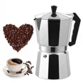 thumbnail image 2 of Aluminum Octagonal Coffee Maker Moka Pot with Stainless Steel Filter Perfect for Authentic Cuban & Italian Style Espresso Office-Option 50ML, 2 of 3
