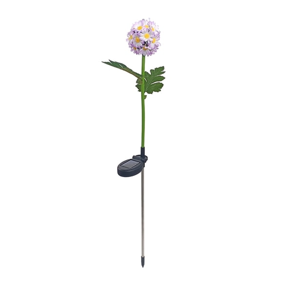 Solar Ball Chrysanthemum Light Outdoor LED Garden Decoration Stake Light Waterproof Flower Ball For Lawn Pathway And Yard