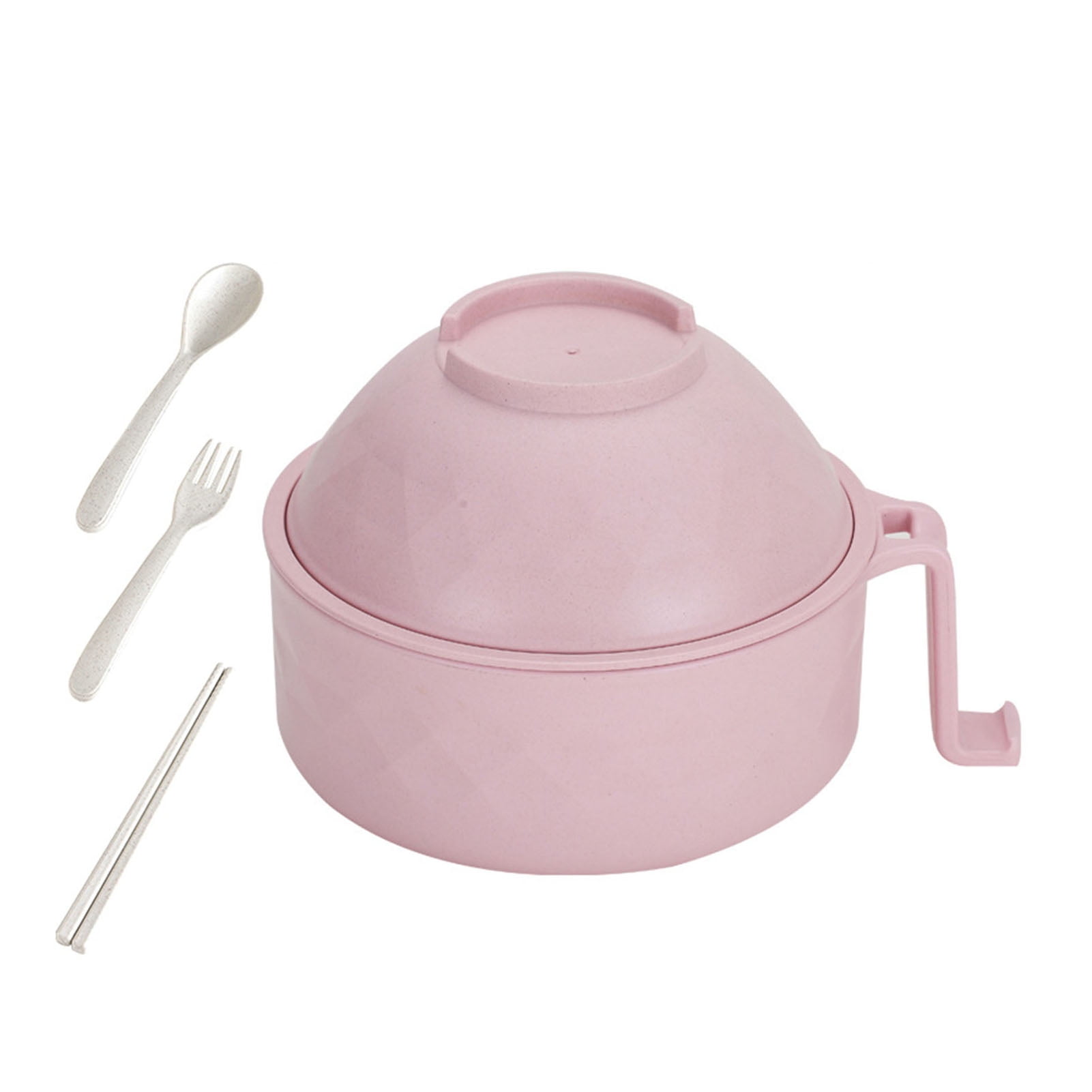Our Place Lunch Box Set Containers Silverware Chopsticks Pink White A010622