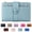 Blue, variant on Women's Premium Leather Bifold Wallet, PU Leather Medium Compact Wallet for Women,Compact Card Holder with Zipper Coin Pocket