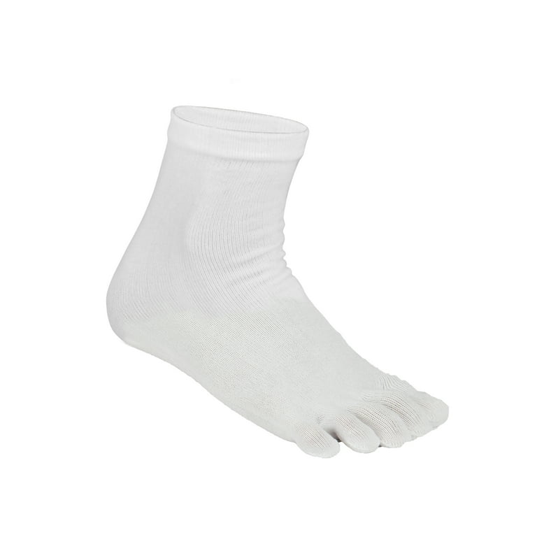 6 Pack Men Ankle Socks Five Finger Toe Cotton Sport Breathe Mesh
