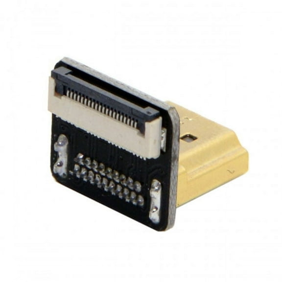 Xiwai Adapter CYFPV HDMI Type A Male Connector Down Angled 90 Degree for FPV HDTV Multicopter Aerial Photography
