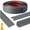 Gray, variant on ouhos Peel and Stick Wall Corner Protector & Edge Guard, 1.6" W x 20' L Self-Adhesive Flexible Trim Molding for Inside & Outside Corners, Wall, Countertop, Black