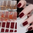 thumbnail image 2 of Pegatinas de uñas de Gel semicuradas, crema de larga duración, tiras de uñas, parche deslizante, lámpara UV, calcomanía curada, Máquina secadora de uñas, lámpara LED UV, 2 of 7