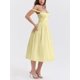 thumbnail image 3 of Sunloudy Vestido midi de verano para mujer, sin mangas, sin espalda, color sólido, cintura alta, vestido de fiesta Sunloudy moda, 3 of 5