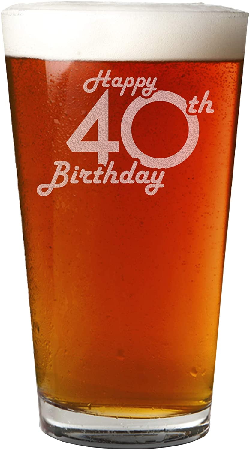 Reunion Gift for Him or Her 1979 Vintage Edition 40th Birthday Beer Glass for Men and Women Classic Birthday Gift 16 oz- Elegant Happy Birthday Pint Beer Glasses for Craft Beer 40th Anniversary 