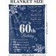 thumbnail image 3 of LHSHID 60th Birthday Gifts for Women Blanket Happy 60th Birthday Decorations Throw Blanket for Her Birthday Gifts for Wife Mom Men Cheers to 60 Years Gifts Blue 40"x50", 3 of 8