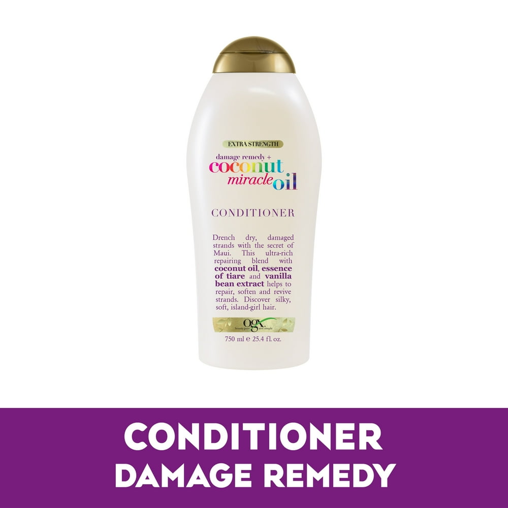 OGX Extra Strength Damage Remedy + Coconut Miracle Oil Conditioner for