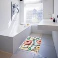 thumbnail image 3 of OUSITAID 3D Floral Anti Fatigue Kitchen Rug 15.7” x 23.6” Non Slip Thick Cushioned Bathroom Floor Mat Comfort Waterproof Standing Mat, 3 of 8