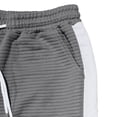 thumbnail image 5 of vdgthytj Mens Athletic Pants Drawstring Elastic Waist Side Striped Texture Running Outdoor Sport Tapered Trousers with Pockets(X-Large,Dark Gray), 5 of 7