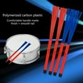 thumbnail image 3 of ANXPTIME 2Pcs Professional Drum Brush Percussion Brush Snare Brush Drum Steel Wire Brush, 3 of 11
