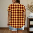thumbnail image 4 of Purchase History for My Accounts Last 3 Months Ladies Tops Plus Size Short Sleeve Crewneck T Shirts Striped Summer Fashion Tunic Tops Loose Fit Dressy Casual Blouses Workout Y2K Tee Shirts Ropa Mujer, 4 of 6