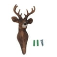 thumbnail image 4 of Sika Deer Head Decoration Sika Deer Head Animal Wall Hanging Figurine Wall Hanging Sculpture For Gallery Bedroom Living Room Decoration, 4 of 8