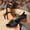Black, variant on Summer Casual Hollow Out Classic Lightweight Sandal,Women's Comfy Orthotic Sandals,Platform Open Toe Low Heel Breathable Shoes Dark Blue 6(37)