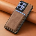 thumbnail image 2 of Magnetic Slim Fit Case for Motorola Edge 50 Pro with Detachable Credit Card Holder Slot, Scratch Resistant Ultra-Thin Case for Motorola Edge 50 Pro. TCK-Retro Brown, 2 of 9