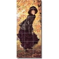 thumbnail image 1 of Ceramic Tile Mural-James Tissot Women Painting 121. 18" w x 42" h using (21) 6 x 6 ceramic tiles, 1 of 3