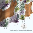 thumbnail image 6 of Yorkie Dog and Flower Florals Shower Curtain 84"x72" ,Bathroom Decorative Shower Curtains Set with 12 Hooks,Modern Waterproof Washable Shower Curtain, 6 of 6