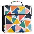 thumbnail image 5 of FORMRS Zipper Binder with Shoulder Strap 2-inch Ring 500 Sheet Capacity File Bag, Red Triangles, 5 of 5