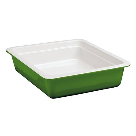 - Paderno World Cuisine 44345G06 Porcelain Induction Hotel Pan, Green - GN 1 by 2