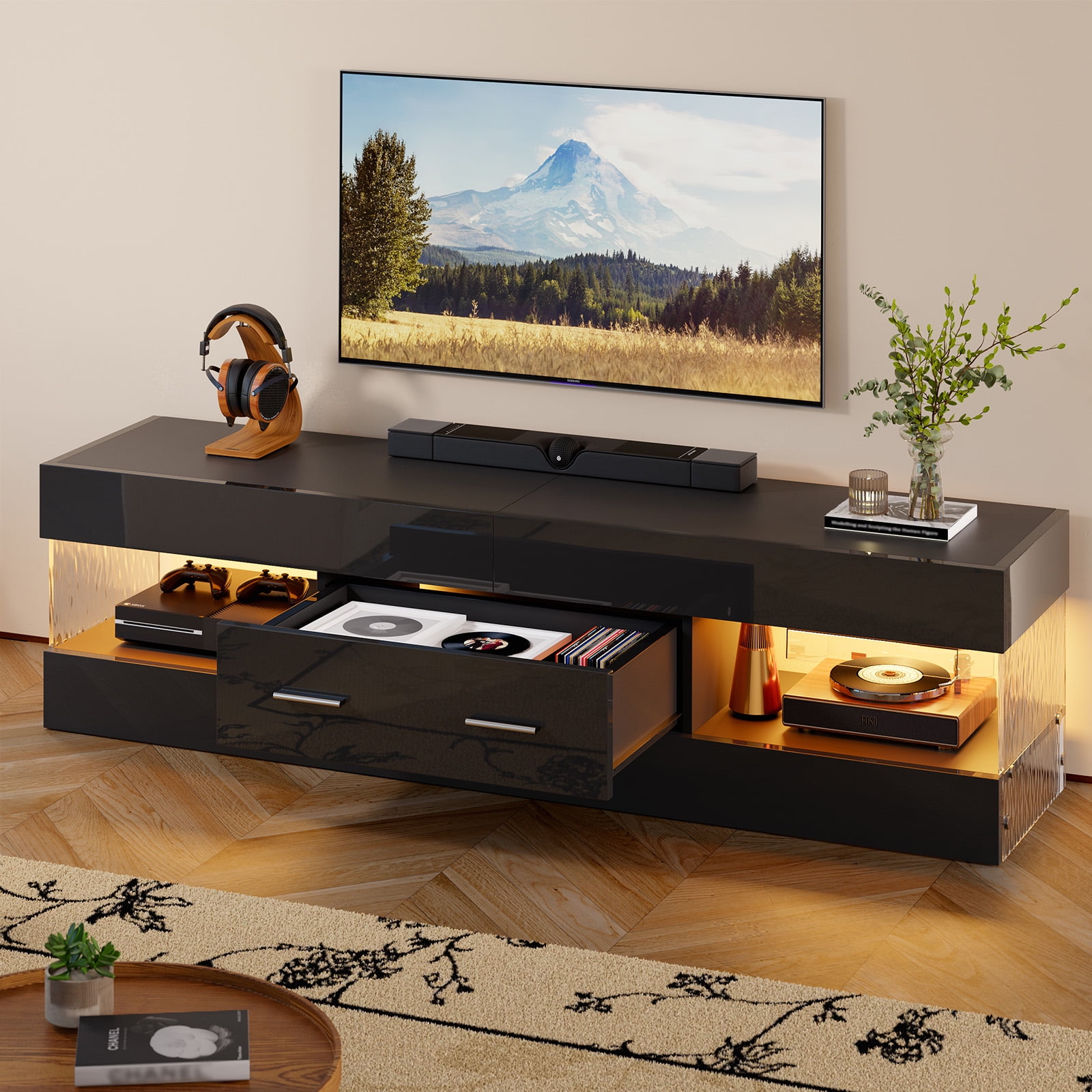 テレビ台 150 cm Tv cabinet with drawers & Shelf テレビ台 150 cm Tv cabinet with drawers & Shelf Floating TV Stand