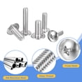 thumbnail image 4 of 1/4-20 x 1-1/4" Truss Head Phillips Machine Screws, 304 Stainless Steel 18-8, Bright Finish, 10 Pack, 4 of 5