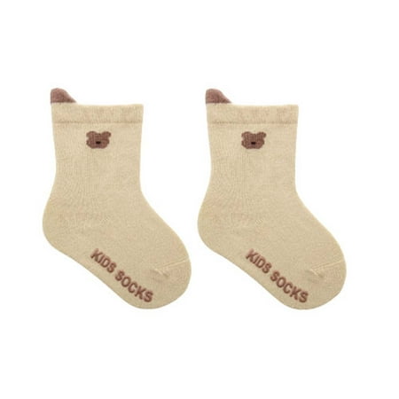 

PRINxy Toddler Boys Girls Cute Socks Comfortable Soft Non-slip Indoor Toddler Socks Yellow 0-6 Months