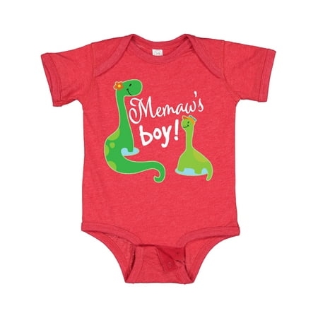 

Inktastic Memaw Boy Grandson Dinosaur Gift Baby Boy Bodysuit