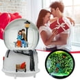 thumbnail image 4 of Amante Romántico Globo De Nieve Musical LED Pareja Bola De Cristal Caja De Música Nieve Automática Pulverización Cielo Ciudad Caja De Música Regalo De San Valentín ANGGREK Otros, 4 of 8