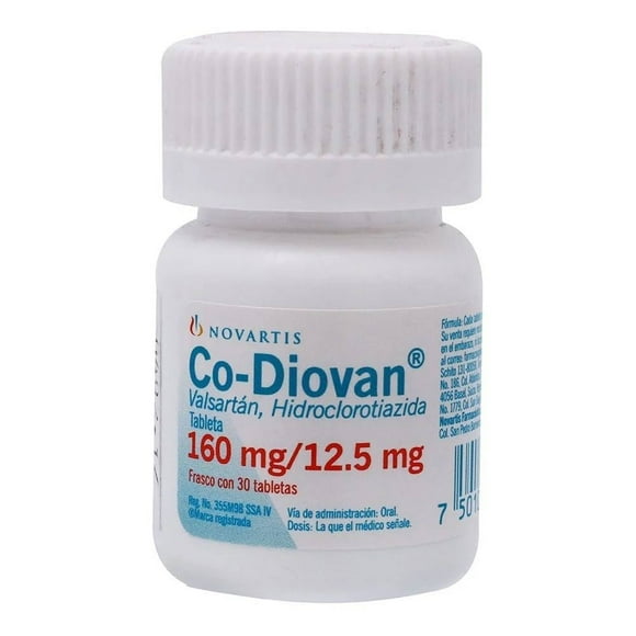 Co-Diovan 160/12.5mg 30 tabletas