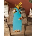 thumbnail image 4 of Hokiten Table Runners 72 Inches Long Dress Scarves, Coastal Starfish Farmhouse Kitchen/Dining Table Runner, Coffee Tablerunners, Modern Simple Ocean Nautical Beach 13x72 Inch, 4 of 7