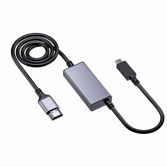4K USB C to HDMI Adapter with PD60W Charging for Laptop Tablet Double Monitor Setups for ipad,Steam deck,ROG ALLY Devices