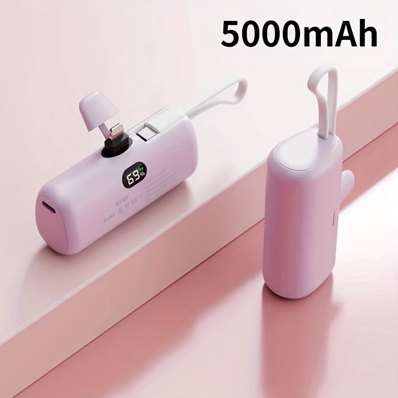 General 5000Mah Portable Charger, Ultra-Compact Battery Pack Travel Phone Charger, Compatible with Iphone 14/13/12/11/X/8/7 Pro Max/Ipad Pro Series, Emergency Power Pocket Power Bank