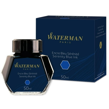 Waterman Fountain Pen Serenity Blue ink | bottle | 50ml