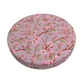 thumbnail image 2 of Round Bar Stool Seat Covers, pink berry blossom flowers Floral Elastic Round Chair Cover Stool Seat Slipcover Bar Stool Cushions Round Pad for 12-14 inch, 2 of 7