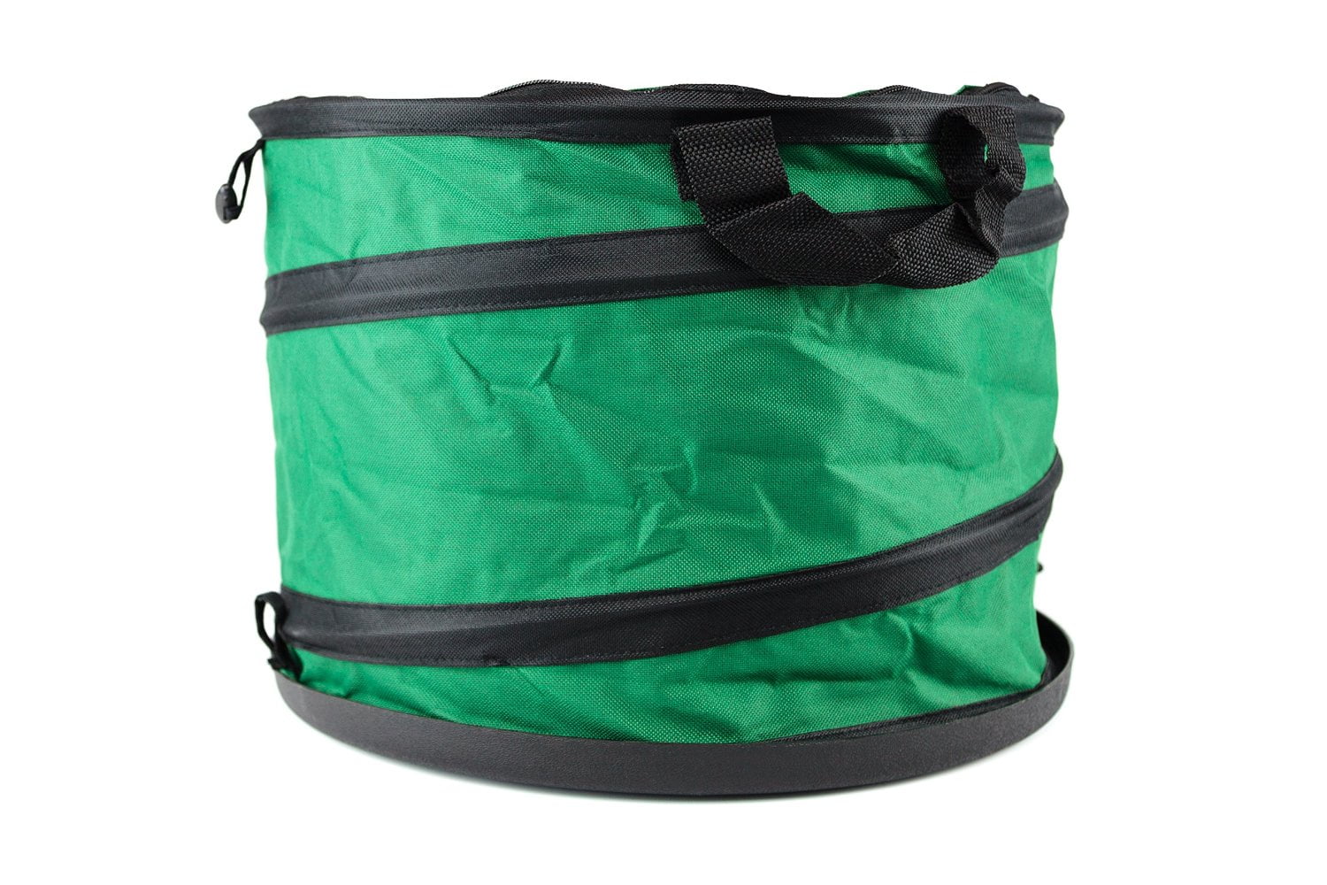 10 Gallon Hard Shell Bottom PopUp Gardening Bag Camping trash can Zip