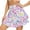 809-Colorful Spots, variant on Women’s Athletic Pleated Tennis Skirt with Shorts High Waist Ruffle Golf Skort with Pockets Lightweight Workout Skirt