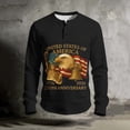 thumbnail image 3 of 250 Anniversary Usa Shirt for Mens Long Sleeve American Flag Graphic T Shirts Patriotic Henley Button Raglan Tees Tops Casual Lightweight Clothes, 3 of 6