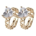 thumbnail image 2 of Exquisito y elegante anillo de corazón con incrustaciones de oro y cobre para mujer, estilo europeo y moderno. Anillo de corazón ajustable y abierto (2 unidades)., 2 of 8