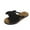 Black, variant on Anuirheih Slip on Sandals Women,Women's Casual Fashion Suede Bowknot Flip Toe Slippers Flat Beach Shoes(Black)