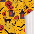 thumbnail image 6 of Likimi Toddler Girls Halloween Pajamas Set Short Sleeve Hallowmas Cartoon Print Lapel Button Down Pjs Tops With Shorts For Party Casual Homewear, 6 of 9