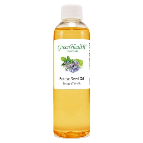 Borage Seed Carrier Oil - 4 fl oz - Clear Plastic Bottle w/ Cap