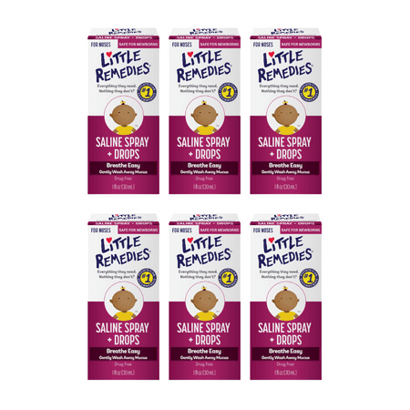 Little Remedies Little Noses Saline Spray/Drops 1 oz (Pack - 6)