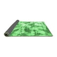 thumbnail image 2 of Ahgly Company Indoor Round Abstract Emerald Green Modern Area Rugs, 4' Round, 2 of 4