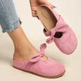 thumbnail image 6 of Bow Knot Mary Jane Mules, Slip On Closed Toe Shoes, Casual Comfort Footwear (Women's), 6 of 6
