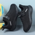 thumbnail image 5 of enyan Big Girls Sneakers Summer Breathable Lightweight Socks Shoes Soft Casual Sneakers Boy Running Shoes (Toddler/Little Kid/Big Kid) Black,13.5, 5 of 7