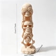 thumbnail image 3 of Qjidjing Halloween Skeleton Figurine, Desktop Ornament, 12cm Resin Plastic Build, Three Skeleton Set, Tabletop Display, Mantel Shelf, Spooky Indoor Decor, 3 of 7