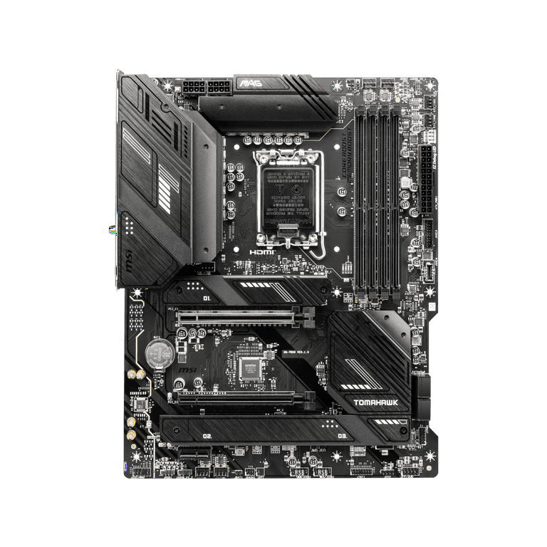 MSI MAG B760 TOMAHAWK WIFI DDR4 LGA 1700 (Intel12th&13th Gen) SATA 6Gb/s  ATX Motherboard,PCIe 5.0, DDR4,3xM.2 Slots,,WiFi 6,Intel 2.5Gb LAN